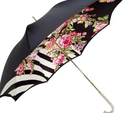 Adorable Umbrella With Double Fabric, Exclusive Floral Design By il Ma