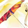 Adorable Umbrella With Double Fabric, Exclusive Design By il Marchesat