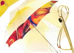 Adorable Umbrella With Double Fabric, Exclusive Design By il Marchesat
