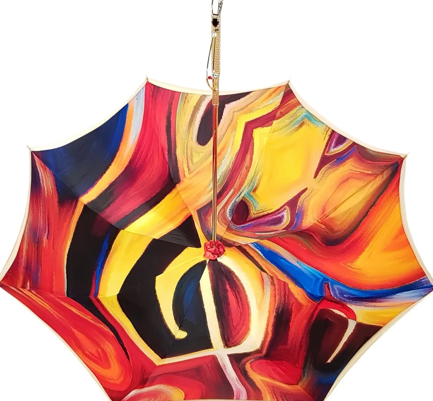 Adorable Umbrella With Double Fabric, Exclusive Design By il Marchesat