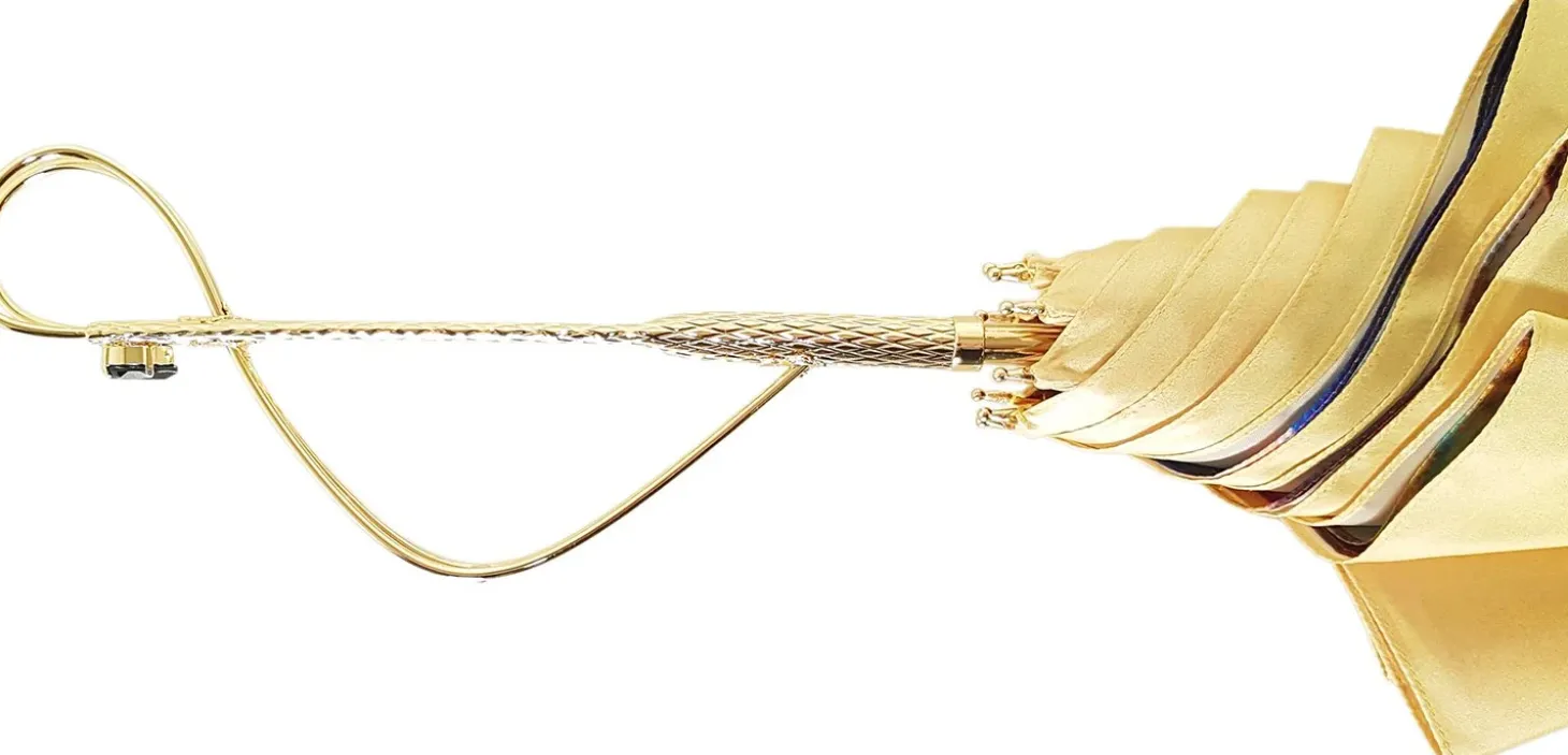 Adorable Umbrella With Double Fabric, Exclusive Design By il Marchesat