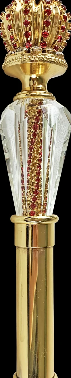 Amazing Walking stick with Red crystals