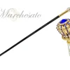 Amazing Walking stick with Blue crystals