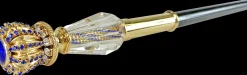 Amazing Walking stick with Blue crystals