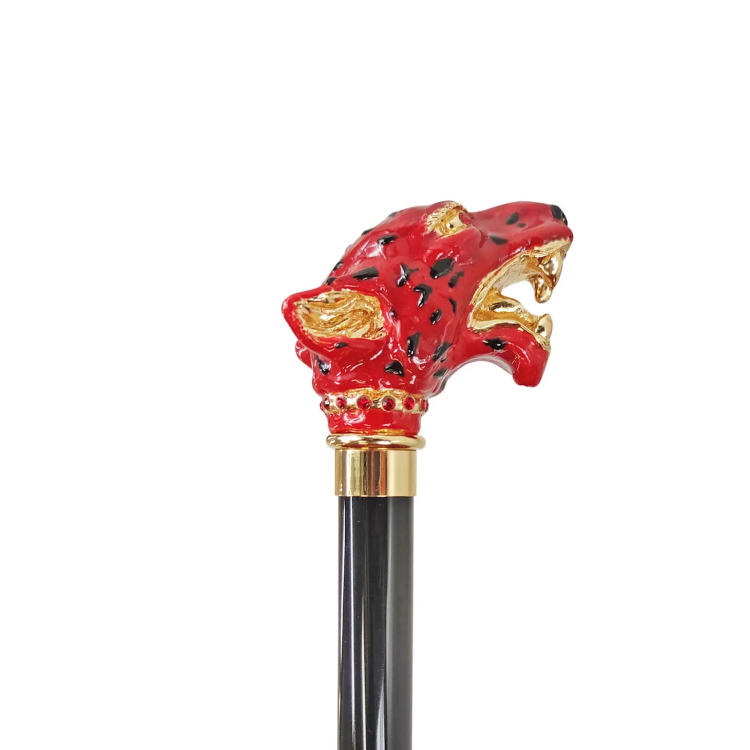 Artistic Puma in red color with Crystals