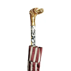 Automatic umbrella with 24K goldplated pointed handle