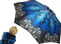 Awesome Blue Flowered Umbrella