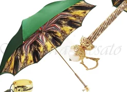 Awesome Green Women's Umbrella with Printed Geometric Design Ladies Fashion Umbrella