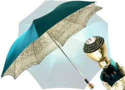 Baroque and turquoise umbrella with Mylord handle