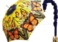 Beautiful Bright Butterflies Pattern Women Fashion Umbrella