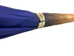 Beautiful Double Canopy Umbrella in a Luxurious blue Satin