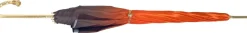 Beautiful Double Canopy Umbrella in a Luxurious Orange Satin