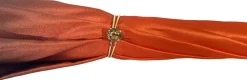 Beautiful Double Canopy Umbrella in a Luxurious Orange Satin