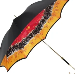 Beautiful Double Canopy Umbrella in a Parti-Coloured Design