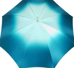 Beautiful Double Canopy Umbrella in a Luxurious Turquoise Colored Poly