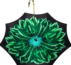 Beautiful Double Canopy Umbrella in a Luxurious Green Colored Polyeste