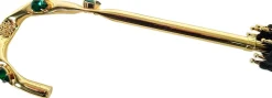 Beautiful Double Canopy Umbrella in a Luxurious Green Colored Polyeste