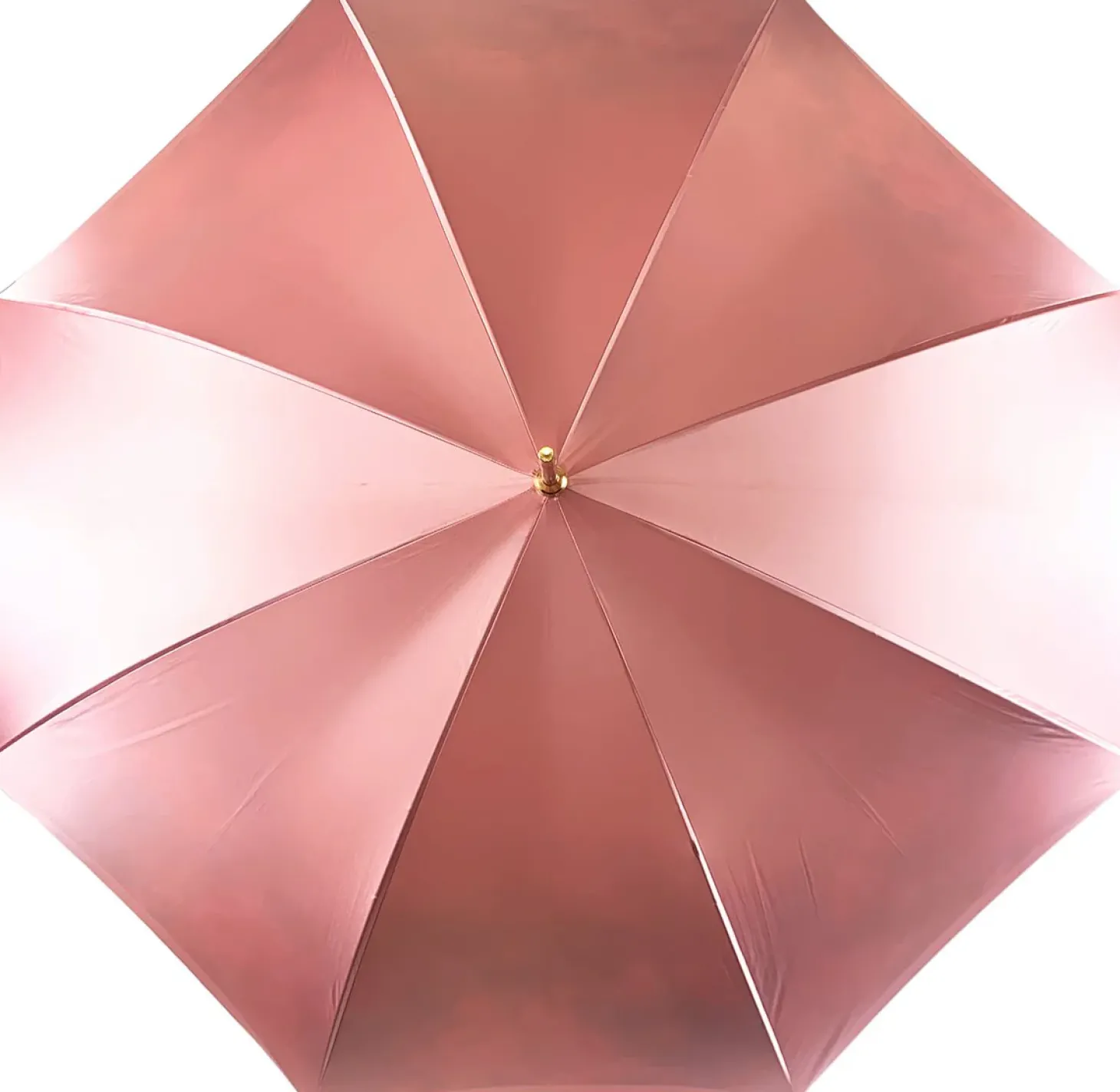 Beautiful Double Canopy Umbrella in a Luxurious Pink Satin