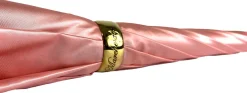 Beautiful Double Canopy Umbrella in a Luxurious Pink Satin