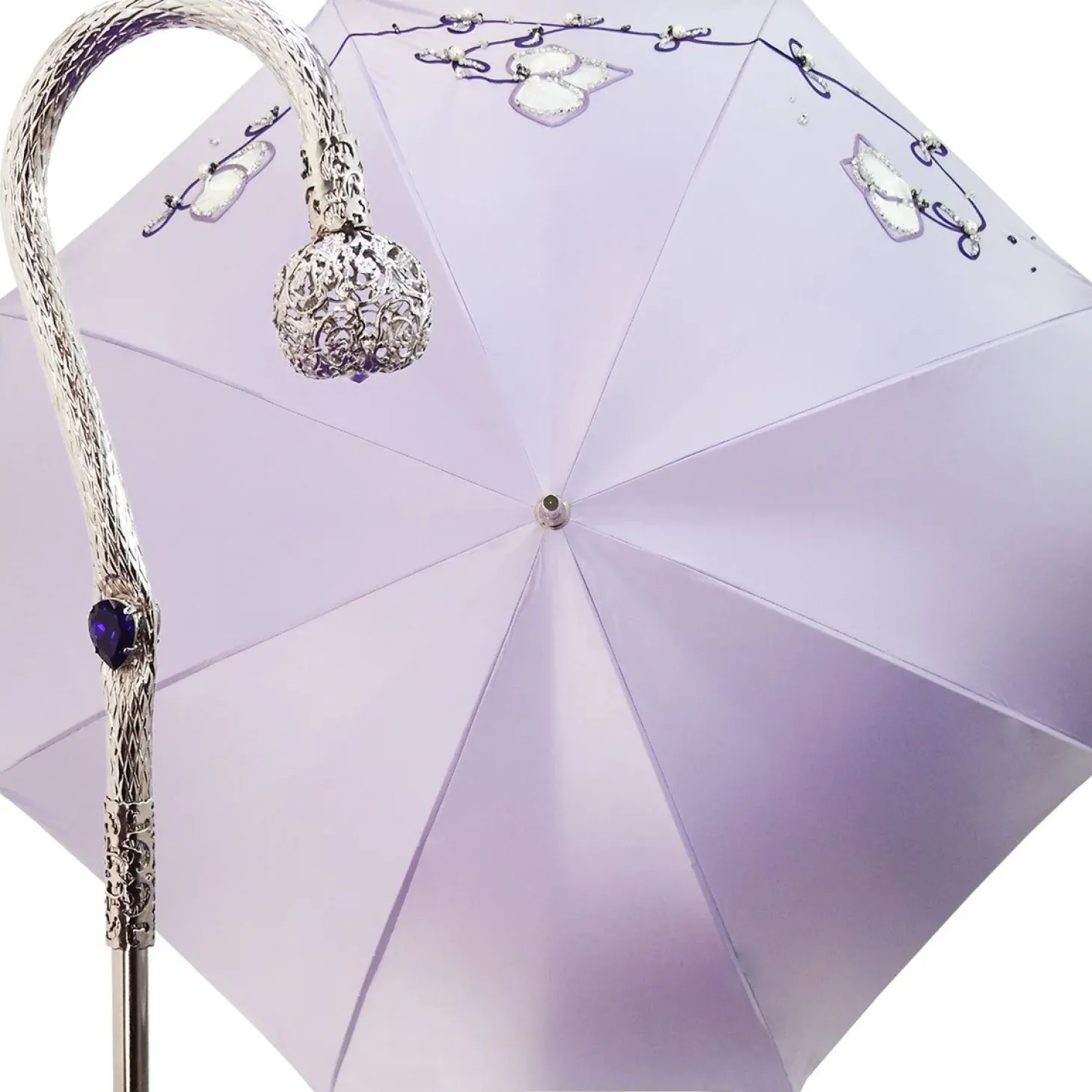 Beautiful Double Cloth Lilac Women's Umbrella, Italian style Fashionable umbrella
