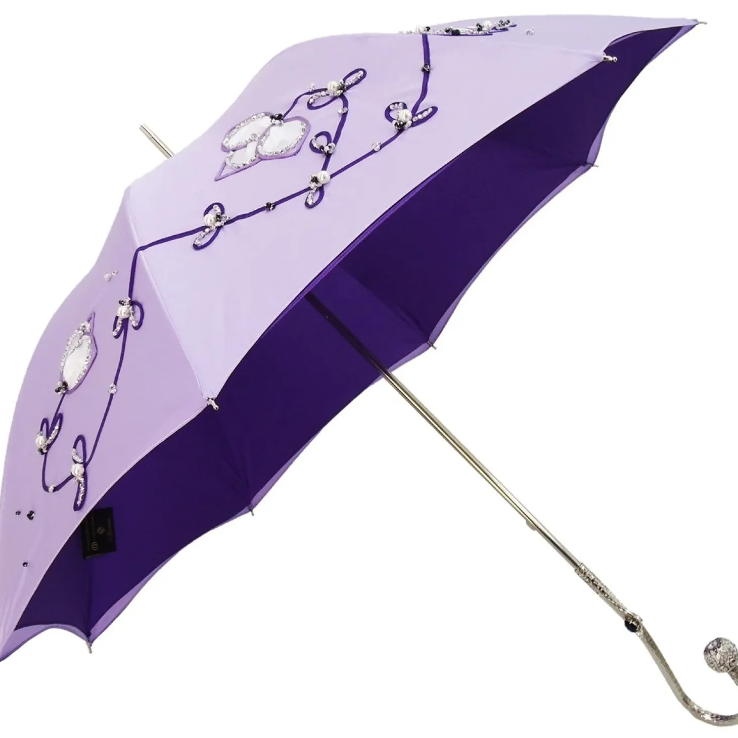 Beautiful Double Cloth Lilac Women's Umbrella, Italian style Fashionable umbrella