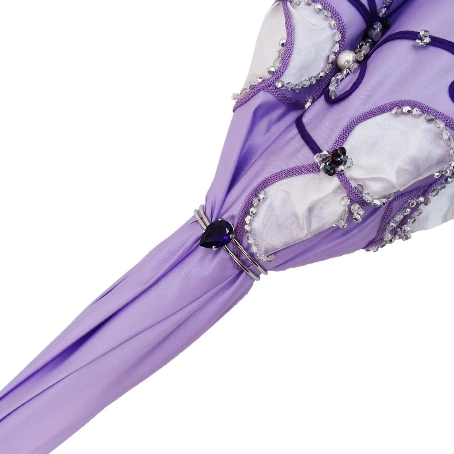 Beautiful Double Cloth Lilac Women's Umbrella, Italian style Fashionable umbrella