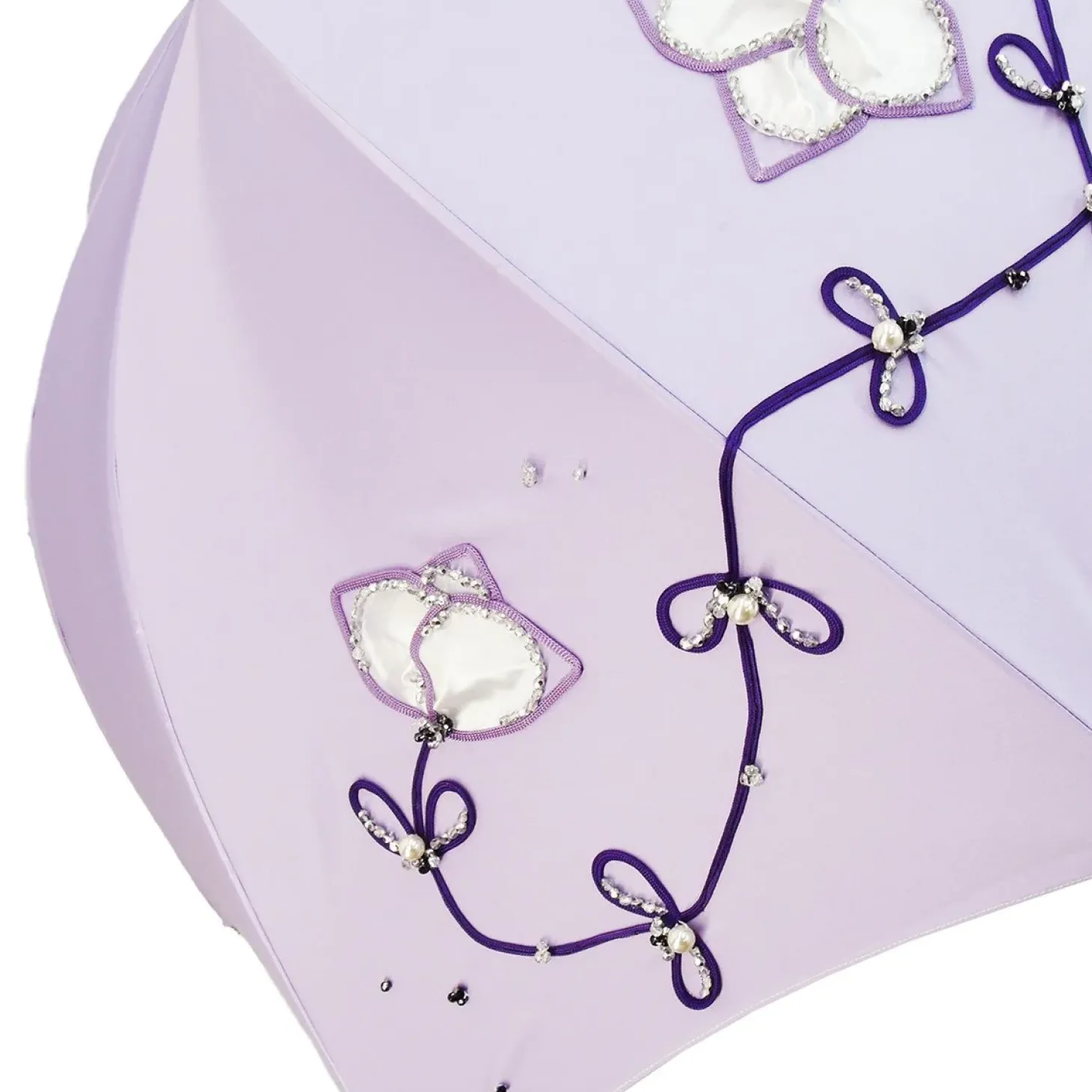 Beautiful Double Cloth Lilac Women's Umbrella, Italian style Fashionable umbrella