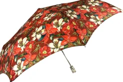 Beautiful Folding Umbrella With Flowers Pattern