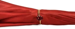Beautiful Red Women's Umbrella with Printed Peacock Design Hight Quality Luxury Umbrella