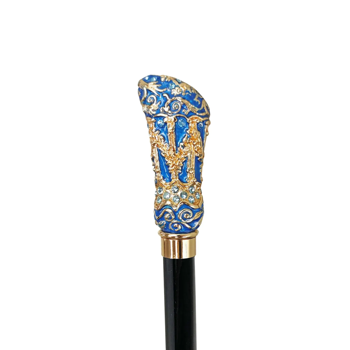 Belle Epoque vintage Walking stick - 24K goldplated
