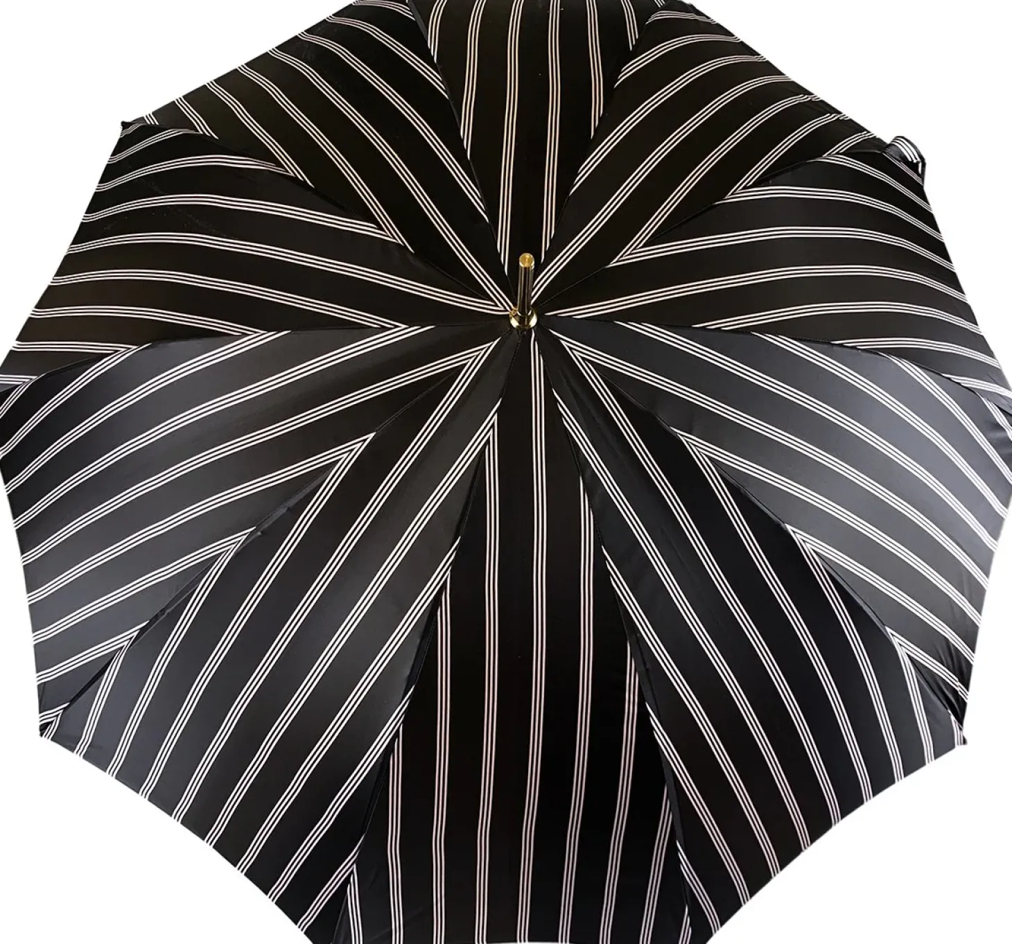 Black And Light Grey Striped Umbrella