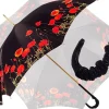Black and Red - Poppies Umbrella