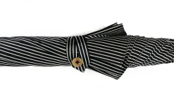 Black&White umbrella with Malacca Wood hand-curved