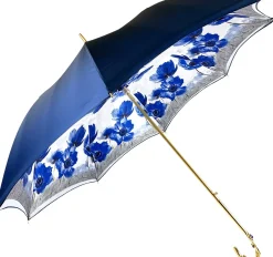 Blue Flowers Umbrella