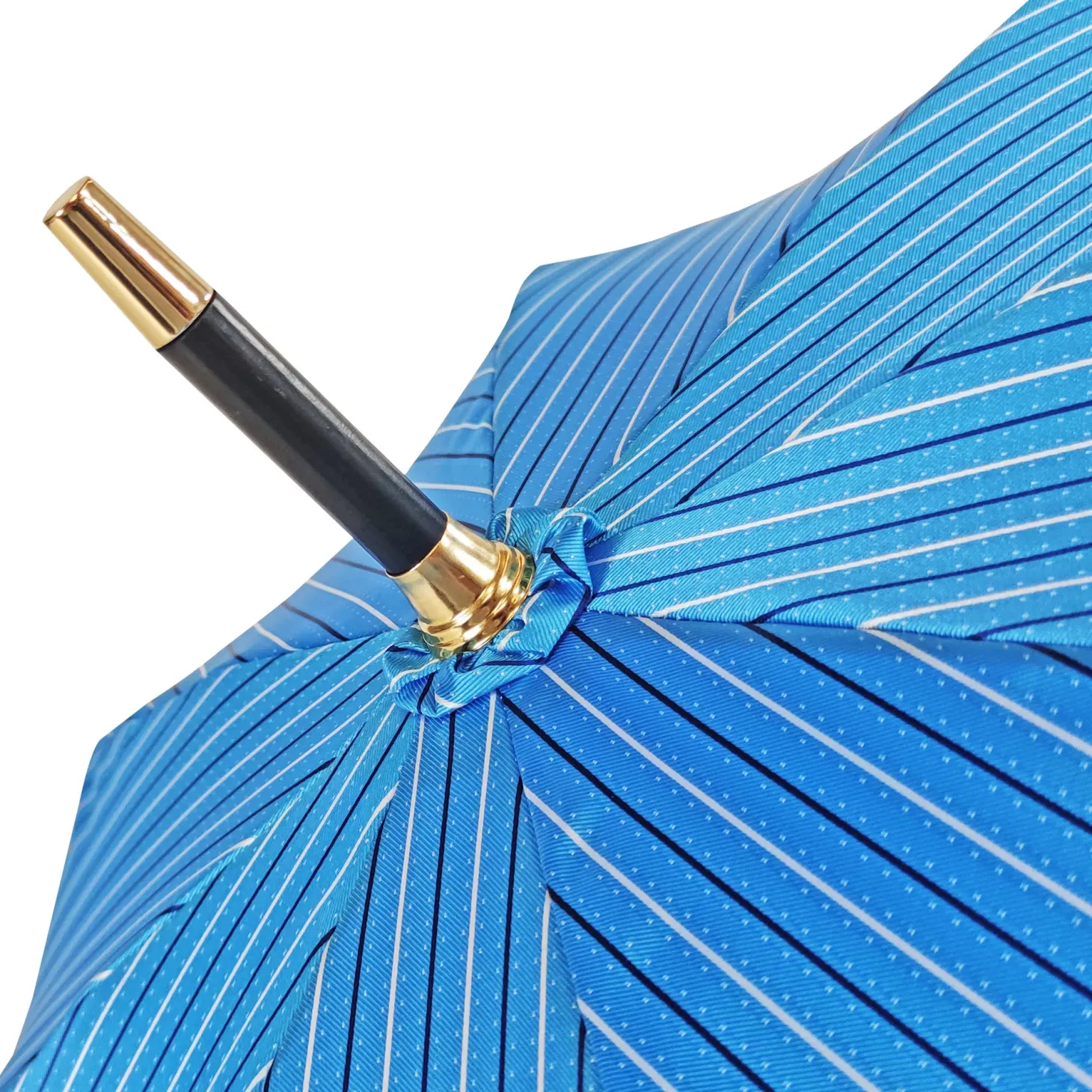 Blue umbrella in black beech wood