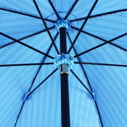 Blue umbrella in black beech wood