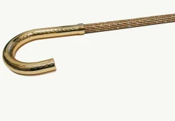 Brass Walking Cane Encrusted with Swarovski Elements