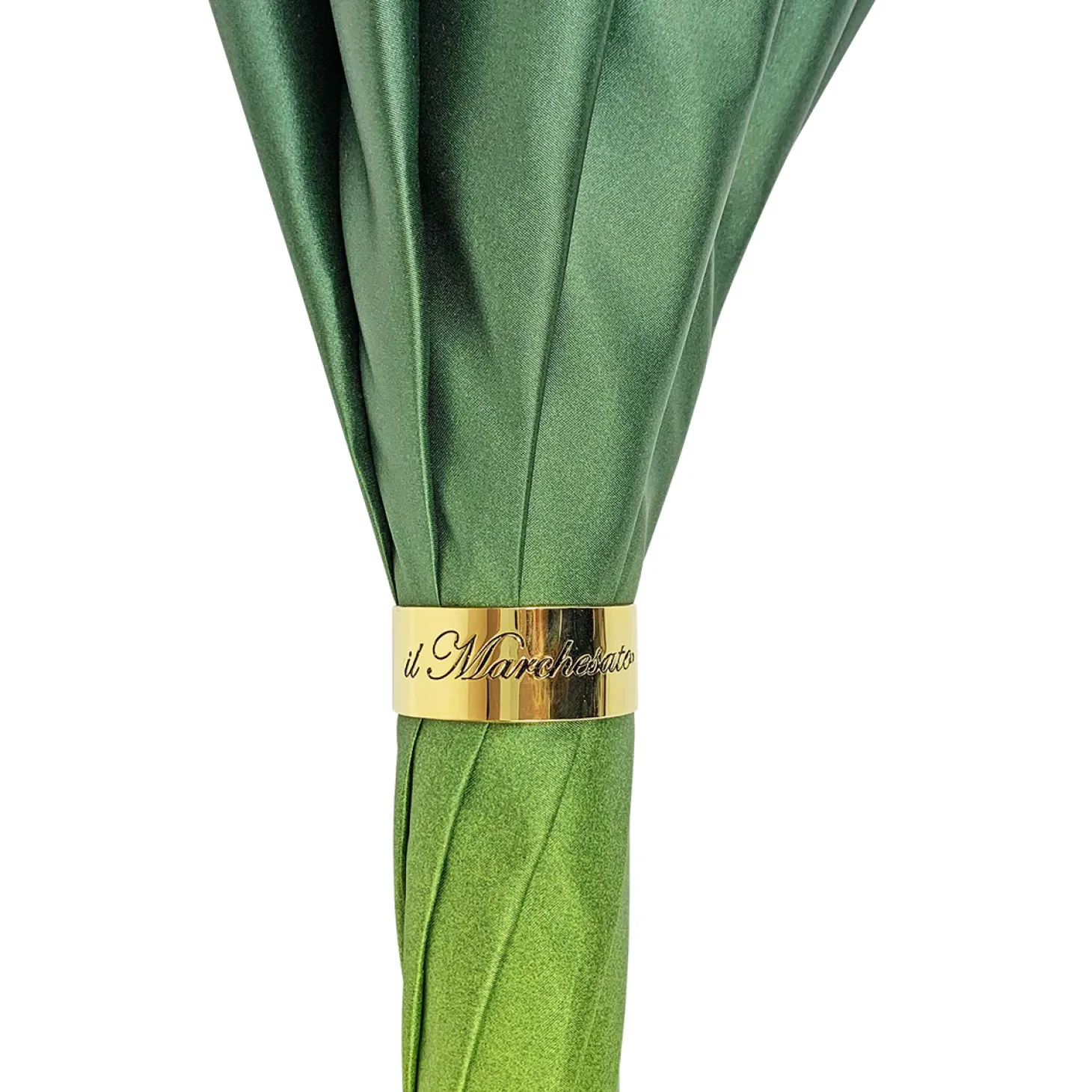 Bright gradient green with floral design