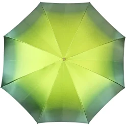 Bright gradient green with floral design