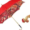 Bright red umbrella
