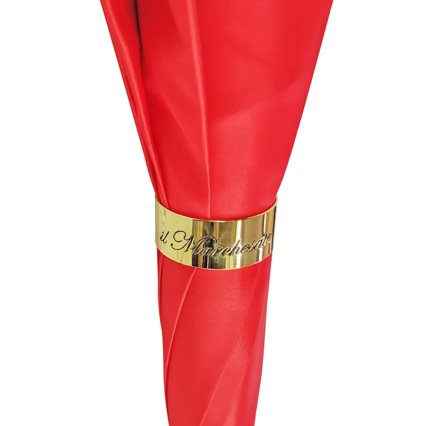 Bright red umbrella
