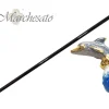 Brilliant Enamelled Dauphin - Walking Cane