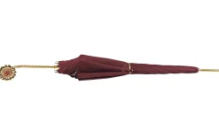 Burgundy shimmering with internal lace design