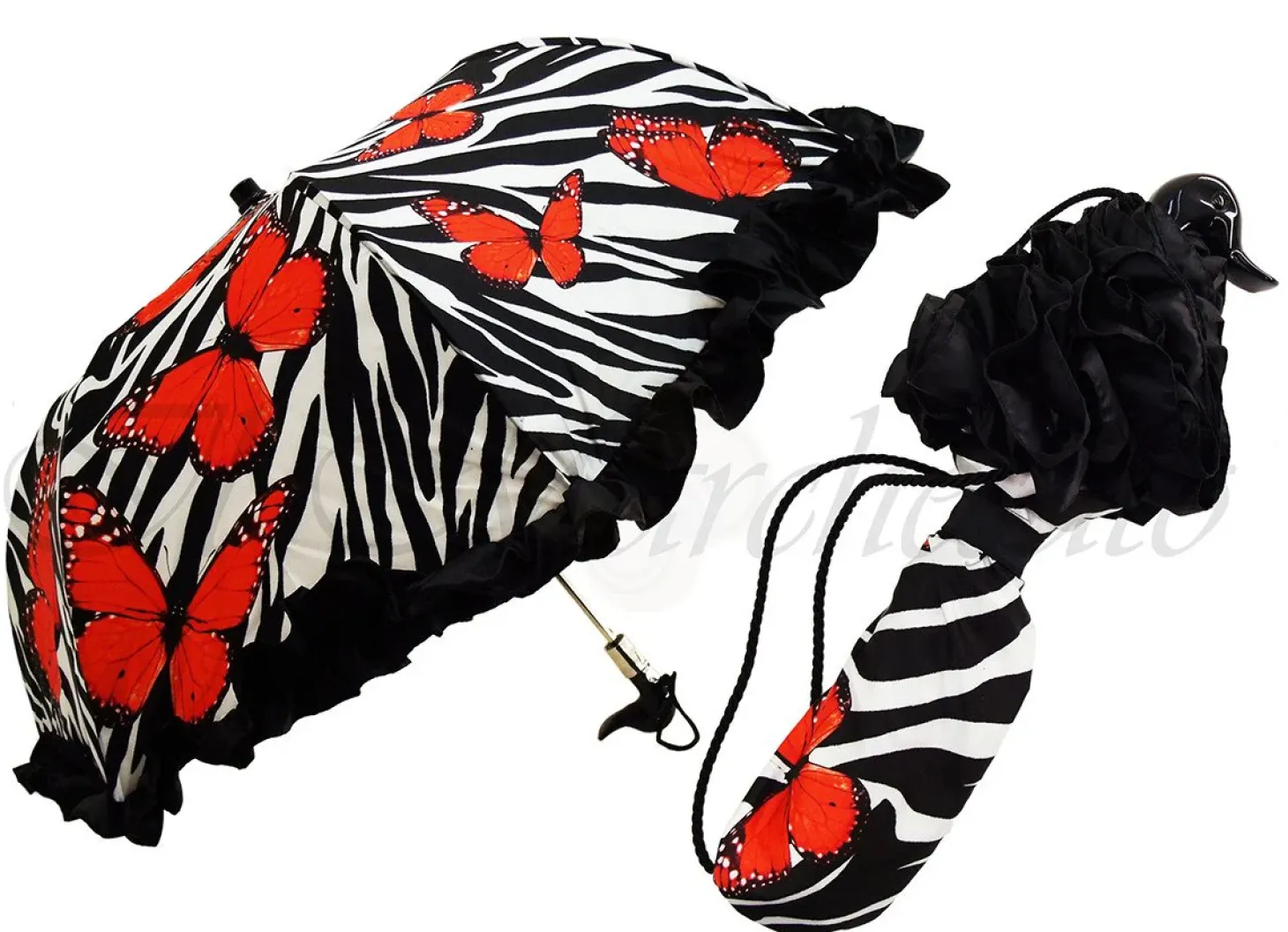Butterfly Umbrella Rain Women Gifts