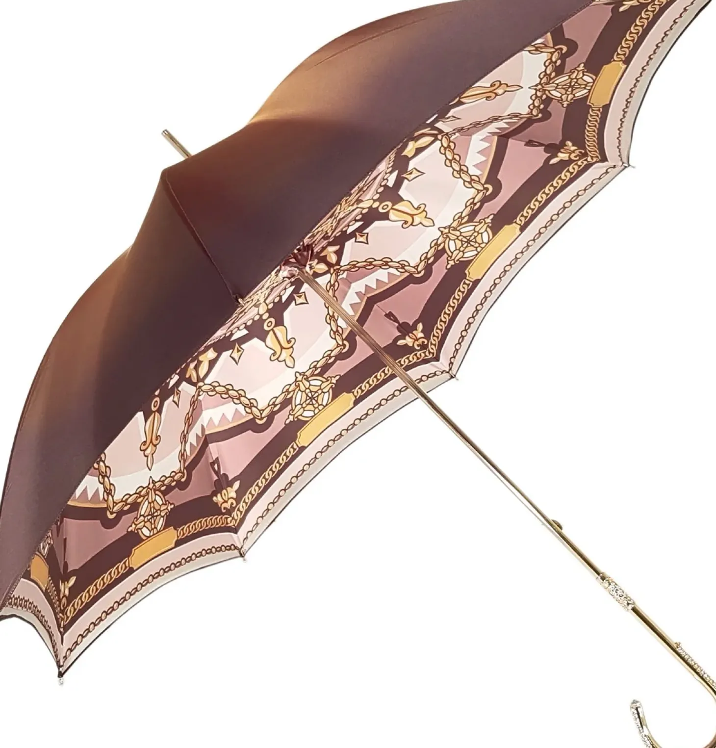 Charming Double Cloth Woman's Umbrella Exclusive Design by il Marchesa