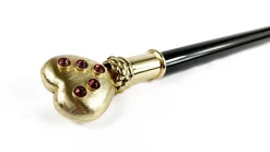 Collectible stick with 24K goldplated heart