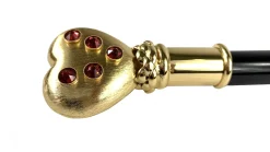 Collectible stick with 24K goldplated heart