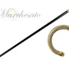 Collectible Walking stick embellished with Acquamarine crystal