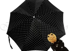 Compact Folding Polka Dot Umbrella