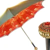 Cream and red umbrella with exclusive design